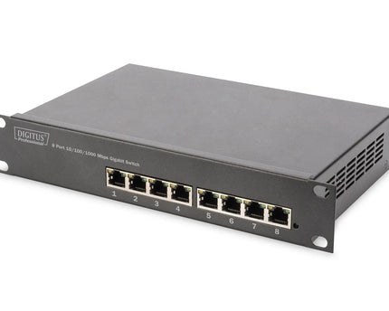 10 inch netwerkbundel, inclusief 9U - kast, grijze plank 312 x 100 x 464 mm, PDU, 8 - poorts switch, CAT 6 patchpaneel - Networkdiscount.com