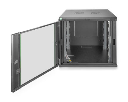 9U wandkast 600x600x478 mm, kleur zwart (RAL 9005) - Networkdiscount.com