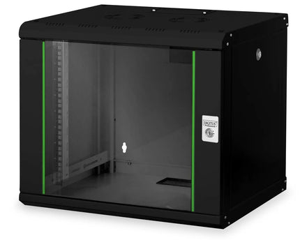 9U wandmontagekast, Uniek 509x600x450 mm, kleur zwart (RAL 9005) - Networkdiscount.com
