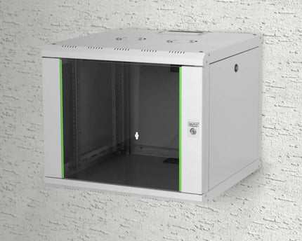 9U wandmontagekast, Unique 509x600x600 mm, kleur grijs (RAL 7035) - Networkdiscount.com
