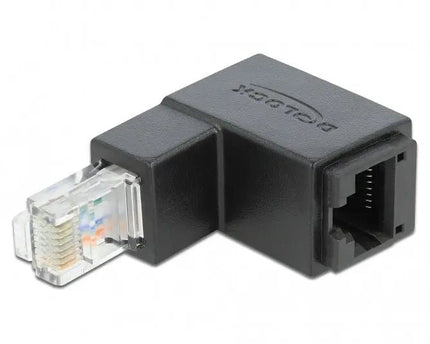 CAT6 koppelstuk haaks zwart - Networkdiscount.com