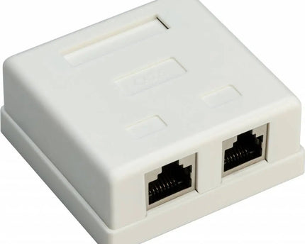 CAT6 netwerkdoos 2x RJ45 STP - Networkdiscount.com