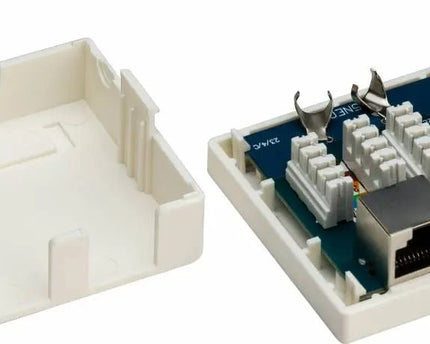 CAT6 netwerkdoos 2x RJ45 STP - Networkdiscount.com