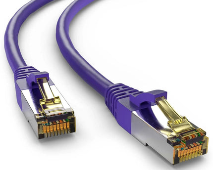 Cat6a S/FTP PIMF LSZH Paars 1 meter - Networkdiscount.com