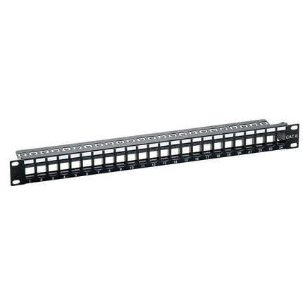 keystone-patchpanel-24-poorts-snap-in-ral9005