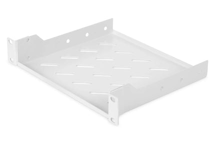 10 Inch 1U legbord 44x255x201 mm, kleur grijs (RAL 7035) - Networkdiscount.com