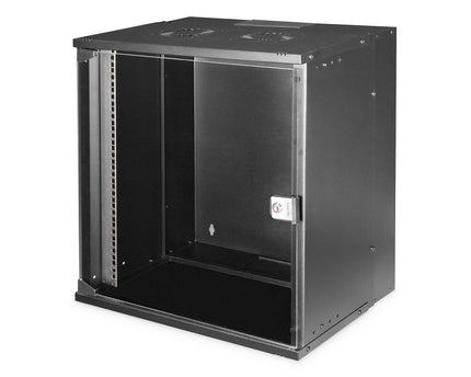 12U wandkast, SOHO PRO, ongemonteerd 540 x 400 x 595 mm, zwart - Networkdiscount.com