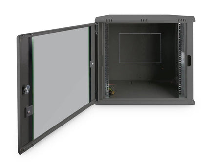 12U wandmontagekast, Dynamic 611x600x450 mm, kleur zwart (RAL 9005) - Networkdiscount.com