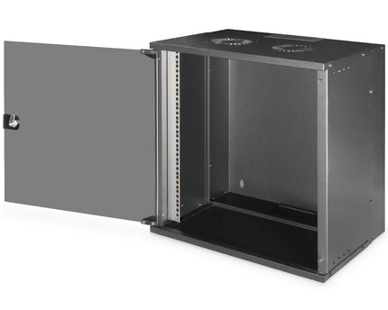 12U wandmontagekast, SOHO PRO 595 x 540 x 400 mm, zwart - Networkdiscount.com