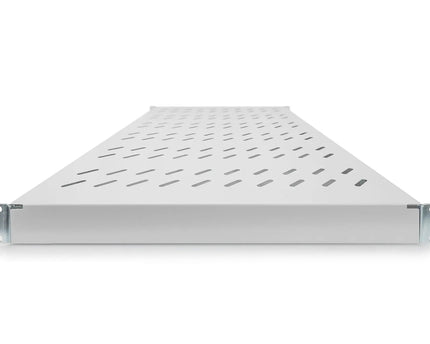 19 Inch 1U legbord voor 1000 mm diepe rekken 43x484x708 mm, verstelbaar tot 900 mm diepte, grijs - Networkdiscount.com