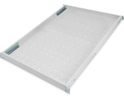 19 Inch 1U legbord voor 1000 mm diepe rekken 43x484x708 mm, verstelbaar tot 900 mm diepte, grijs - Networkdiscount.com