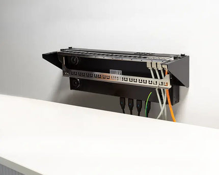 19" verticale muurbeugel 1U zwart - Networkdiscount.com