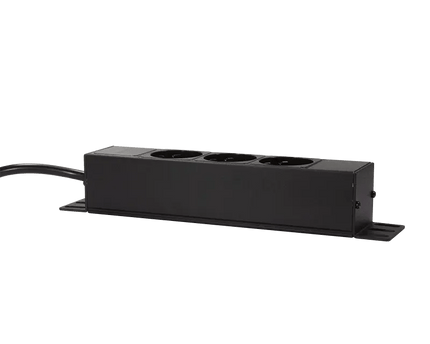 1U 3 voudige stekkerdoos voor 10'' serverrack - Networkdiscount.com