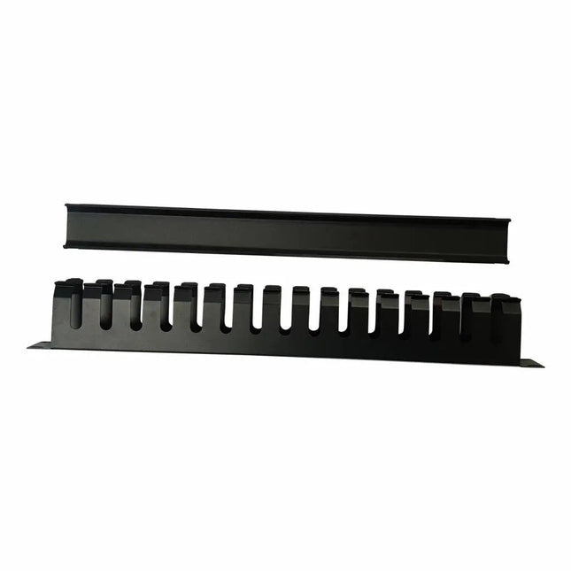 1U metalen kabelgoot met schuifbedekking - Networkdiscount.com