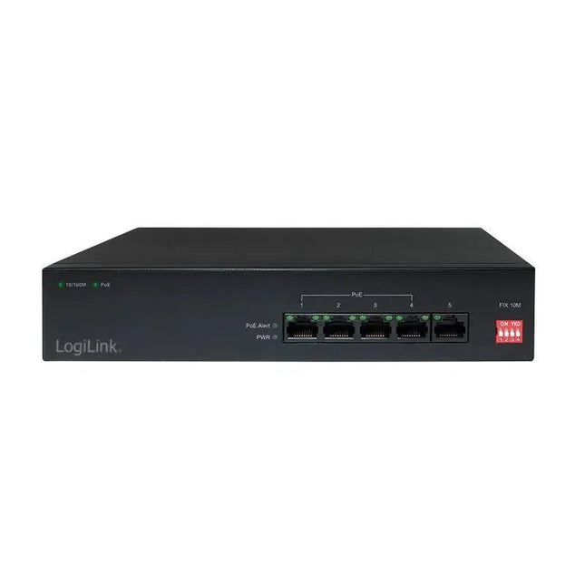 5 Poorts Power over Ethernet (POE) Switch 10/100Mbps - Networkdiscount.com