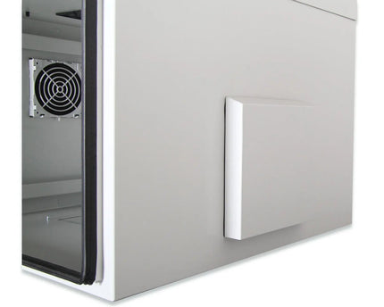 7U wandkast, buiten, IP55 600x600x490 mm, kleur grijs (RAL 7035) - Networkdiscount.com