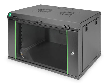 7U wandkast, Dynamic 600x450x389 mm, kleur zwart (RAL 9005) - Networkdiscount.com