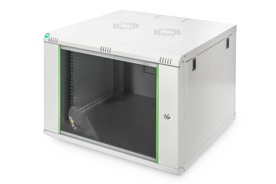 7U wandkast, Dynamic Basic 600x600x389 mm, kleur grijs (RAL 7035) - Networkdiscount.com