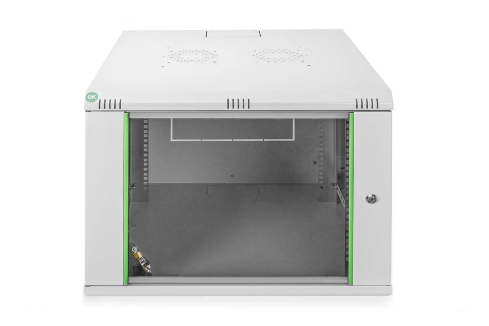 7U wandkast, Dynamic Basic 600x600x389 mm, kleur grijs (RAL 7035) - Networkdiscount.com