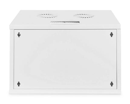 7U wandkast, SOHO, ongemonteerd 540x400x370 mm, geperforeerde frontdeur, grijs - Networkdiscount.com