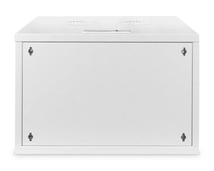 7U wandkast, SOHO, ongemonteerd 540x400x370 mm, volledig glazen voordeur, grijs - Networkdiscount.com
