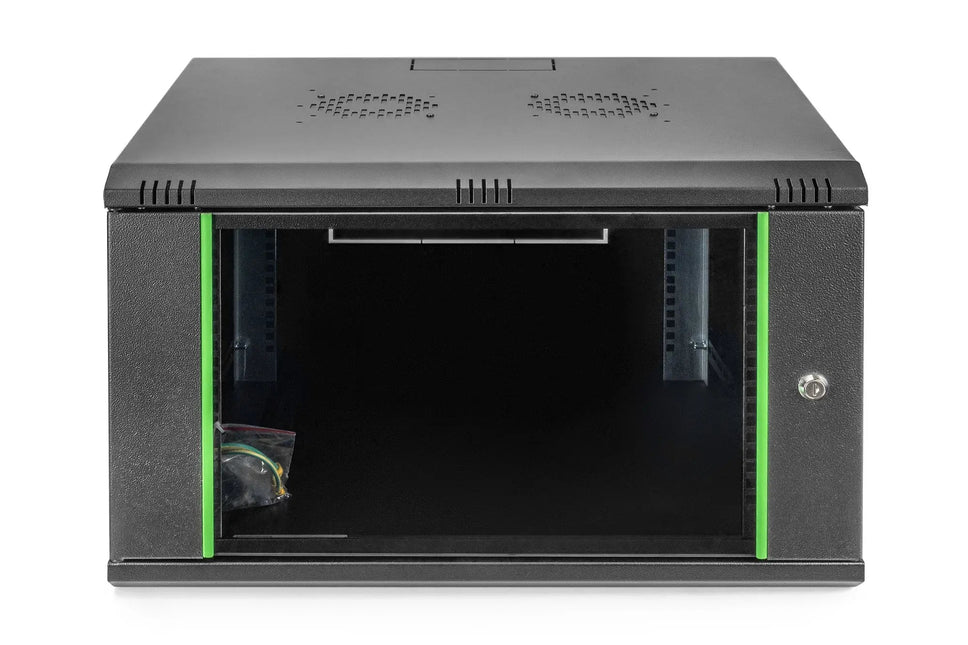 7U wandmontagekast 389x600x600 mm, kleur zwart (RAL 9005) - Networkdiscount.com