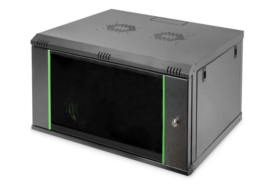 7U wandmontagekast 389x600x600 mm, kleur zwart (RAL 9005) - Networkdiscount.com