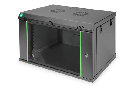 7U wandmontagekast, Dynamic 389x600x450 mm, kleur zwart (RAL 9005) - Networkdiscount.com