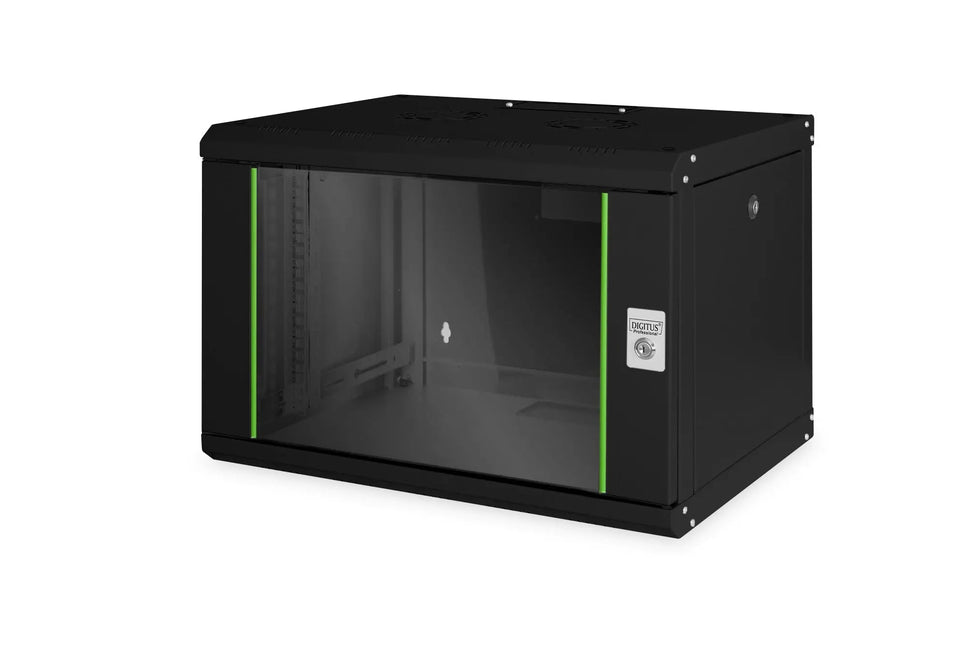 7U wandmontagekast, Uniek 420x600x450 mm, kleur zwart (RAL 9005) - Networkdiscount.com