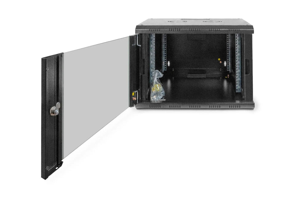 7U wandmontagekast, Uniek 420x600x600 mm, kleur zwart (RAL 9005) - Networkdiscount.com