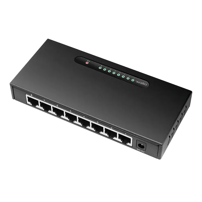 8 Poorts Gigabit Switch 10/100/1000 Mbps - Networkdiscount.com
