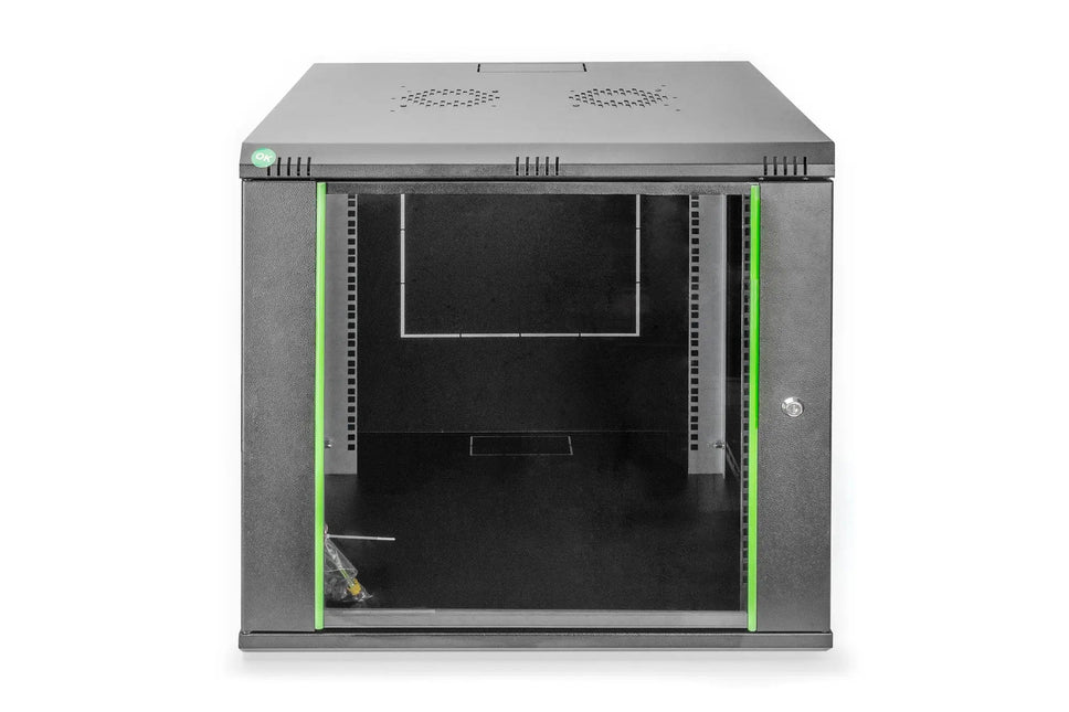 9U wandkast 600x600x478 mm, kleur zwart (RAL 9005) - Networkdiscount.com