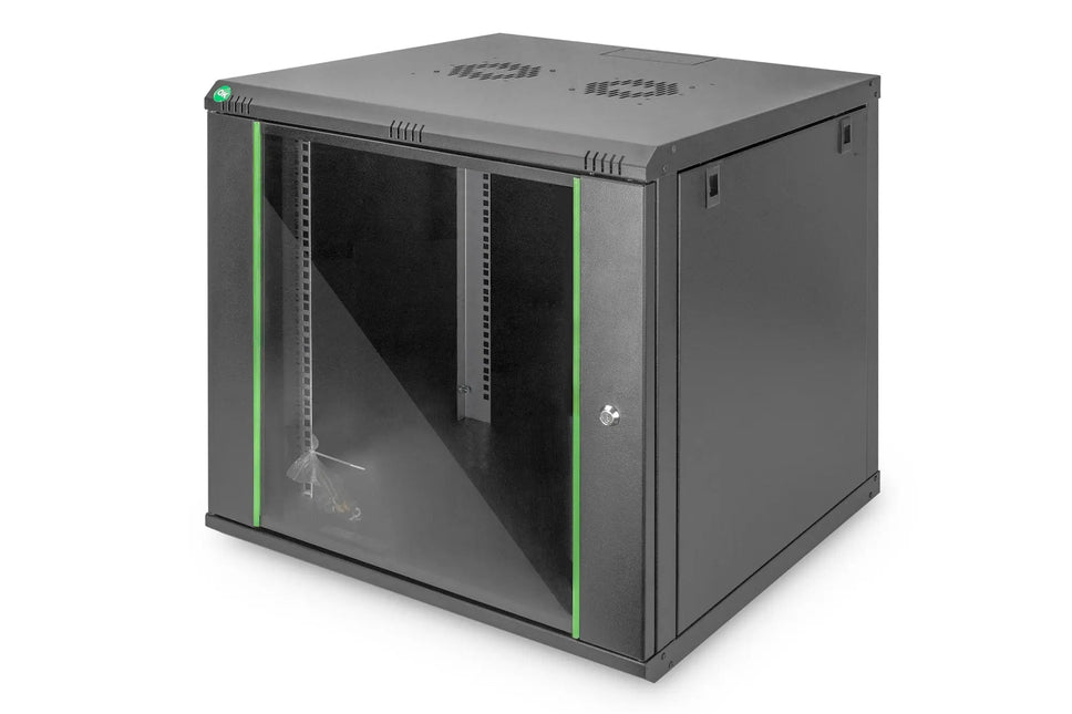 9U wandkast 600x600x478 mm, kleur zwart (RAL 9005) - Networkdiscount.com
