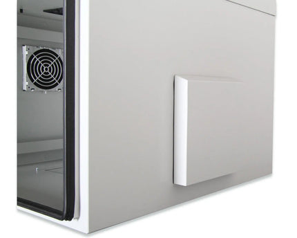 9U wandkast, buiten, IP55 600x600x579 mm, kleur grijs (RAL 7035) - Networkdiscount.com