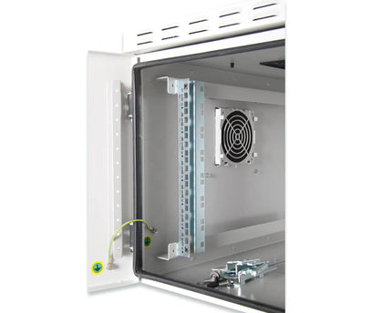 9U wandkast, buiten, IP55 600x600x579 mm, kleur grijs (RAL 7035) - Networkdiscount.com