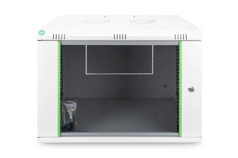 9U wandmontagekast, Dynamic 478x600x450 mm, kleur grijs (RAL 7035) - Networkdiscount.com