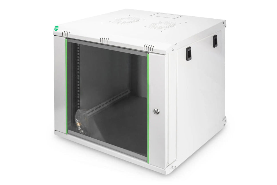 9U wandmontagekast, Dynamic 478x600x450 mm, kleur grijs (RAL 7035) - Networkdiscount.com