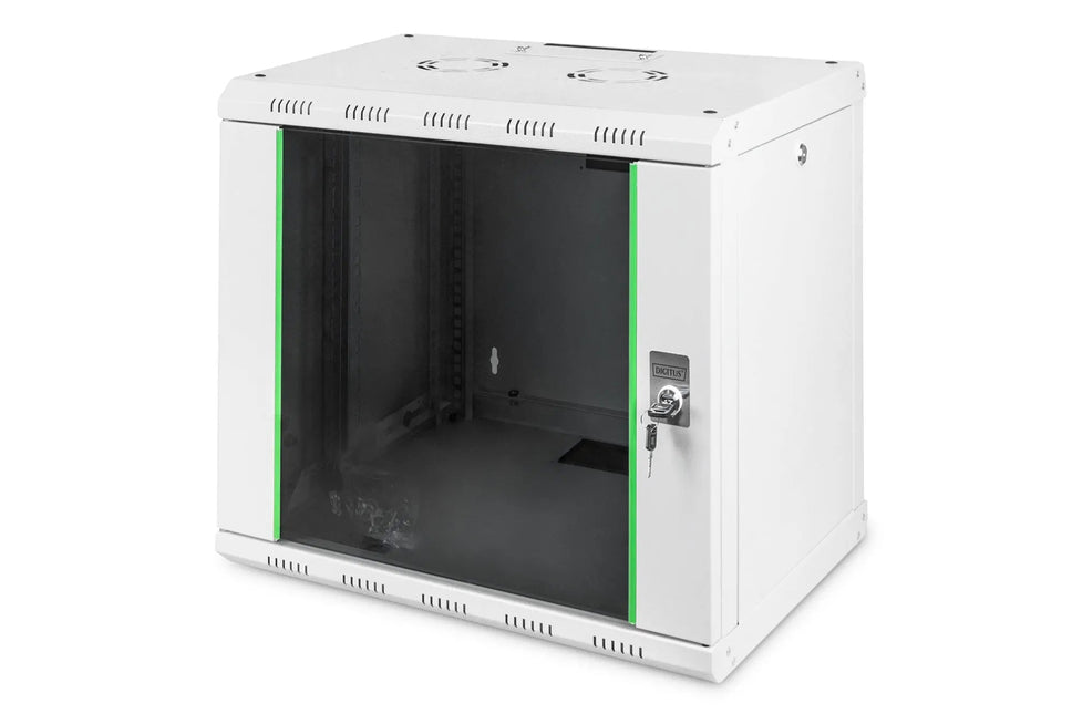 9U wandmontagekast, Unique 509x600x450 mm, kleur grijs (RAL 7035) - Networkdiscount.com