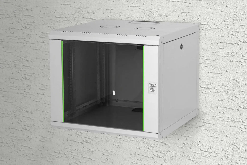 9U wandmontagekast, Unique 509x600x600 mm, kleur grijs (RAL 7035) - Networkdiscount.com