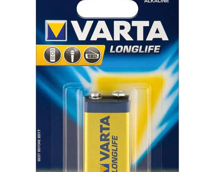 9V Varta lange levensduur alkaline blok batterij 6LR61 - Networkdiscount.com