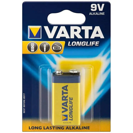 9V Varta lange levensduur alkaline blok batterij 6LR61 - Networkdiscount.com