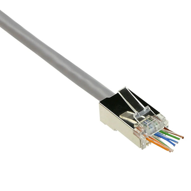 Easy CAT6a plug RJ45 - STP 10 pieces