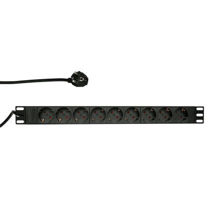 BASIC 9 voudige stekkerdoos voor 19 inch serverkasten - Networkdiscount.com