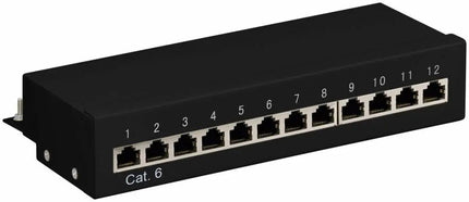 CAT 6 Mini/Desktop Patch Panel 12 Poorts - Networkdiscount.com