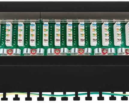 CAT 6 Mini/Desktop Patch Panel 12 Poorts - Networkdiscount.com