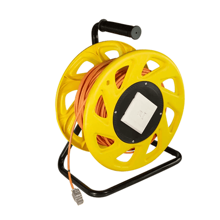 Cat 6A S/FTP netwerkkabel op mobiele haspel 60 Meter - Networkdiscount.com