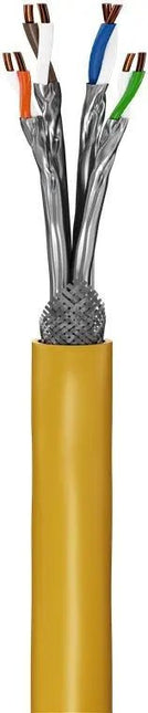 CAT 8.1 S/FTP (PiMF) Netwerkkabel geel 100 M GHMT gecertificeerd - Networkdiscount.com