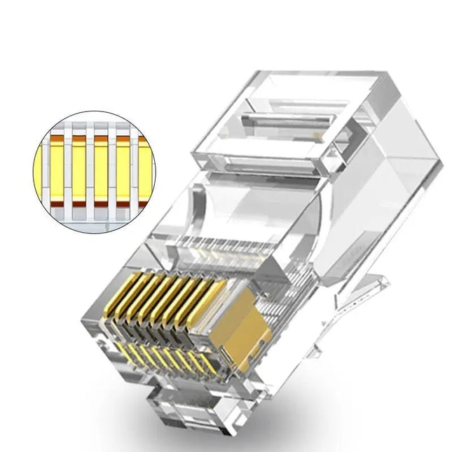 CAT5e Connector RJ45 - UTP 10 stuks voor soepele kabel - Networkdiscount.com