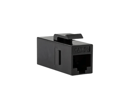 CAT5e keystone koppelstuk UTP zwart - Networkdiscount.com