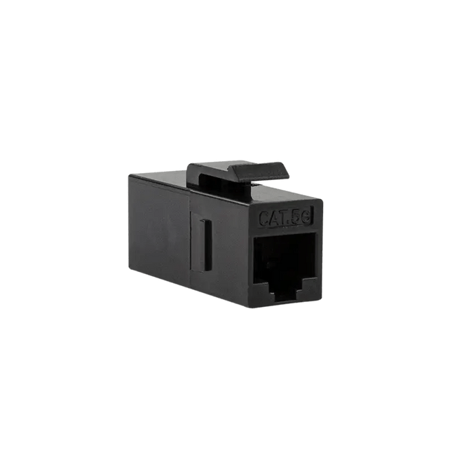 CAT5e keystone koppelstuk UTP zwart - Networkdiscount.com